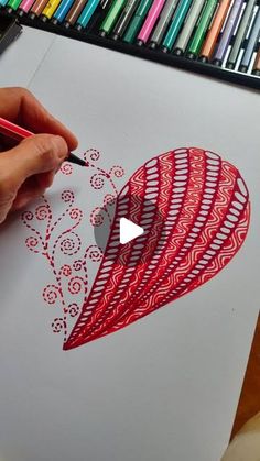 Mandalas, Zentangles, Doodles on Instagram: "❤❤❤

#stabilo #stabilopen68"