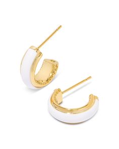 Find KENDRA SCOTT Ainsley Enamel Huggie Hoop Earrings on Editorialist. Kendra Scott Ainsley Enamel Huggie Hoop Earrings.Color:Gold/White Enamel.Earrings. White Enamel Hoop Earrings For Gifts, White Enamel Round Earrings, White Enamel Small Hoop Earrings, White Round Enamel Earrings, Elegant Adjustable White Hoop Earrings, White Diamond Hoop Earrings, Classic White Small Hoop Earrings, White Enamel Hoop Earrings, Elegant White Small Hoop Earrings