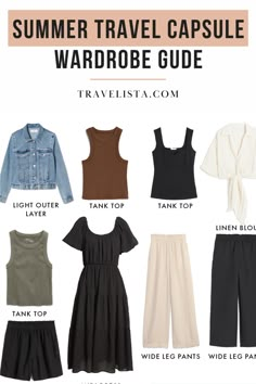 the ultimate summer travel capsule wardrobe guide