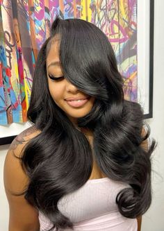 Natural Straight Hair, Jet Black Hair, Boring Hair, Hair Twist Styles, In Aesthetic, Raw Hair, Sleek Hairstyles