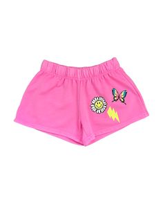 Neon Pink smiley daisy shorts Sporty Cotton Jean Shorts For Summer, Trendy Athletic Shorts For Summer, Cute Summer Playwear Shorts, Pink Cotton Pajama Shorts For Playwear, Fun Summer Shorts With Elastic Waistband, Cute Loungewear Shorts For Spring, Sporty Cotton Jean Shorts For Spring, Cute Spring Pajama Shorts, Fun Summer Bottoms With Elastic Waistband