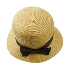 Brim 3" wide on front and narrows toward back to 1.5". Black or brown ribbon band with small bow. One size fits most, with adjustable drawstring in sweatband. Four colors. 100% paper straw. Great sun protection. Adjustable Boater Hat With Bow And Short Brim, Adjustable Boater Hat With Bow And Curved Brim, Brown Casual Paper Straw Hat, Casual Brown Paper Straw Hat, Adjustable Hats With Ribbon And Short Brim, Adjustable Hat With Ribbon And Short Brim, Adjustable Short Brim Hat With Ribbon, Adjustable Fedora Hat With Bow, Adjustable Brown Paper Straw Fedora