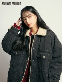 Uzzlang Girl, Bts Girl, Vintage Images, Cute Casual Outfits, Crystal Clear, Pinterest Likes, Korean Fashion, Denim Jacket