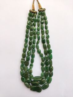 Luxury Green Large Beads Jewelry, Luxury Green Rondelle Emerald Necklace, Luxury Hand-strung Rondelle Emerald Necklace, Luxury Emerald Rondelle Necklace, Luxury Green Jewelry With Spacer Beads, Rainbow Gemstones, Art Deco Necklace, India Jewelry, Colombian Emeralds