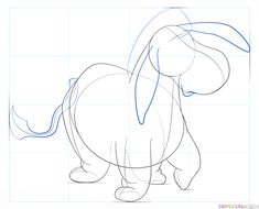 how to draw a cartoon dog step by step