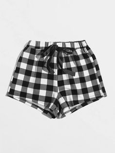 Short Png, Korean Tiktok, Adrette Outfits, Basic Clothes, Gingham Shorts, 14th Birthday