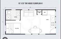 a floor plan for a tiny house