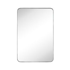 a square mirror on a white background