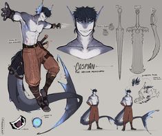 Dnd Characters Character Concept Art, Triton Dnd Male, Dragon Boy Character Design, Monster Character Design Male, Triton Character Design, Cool Character Design Male, League Of Legends Oc, Monster Oc Male, Monster Oc Design