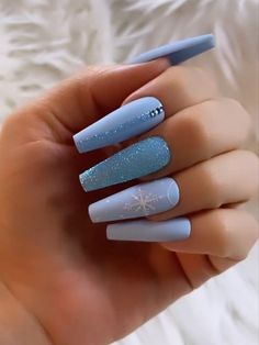 Winter Nails, Cute Nails, Acrylic Nails, Nail Designs, Beauty, Design