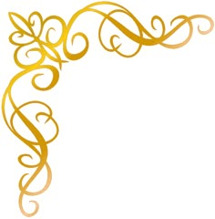 an ornate gold frame with swirls and leaves