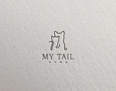 the logo for my tail is shown in black and white