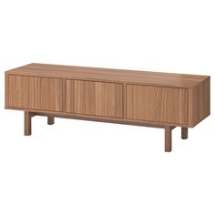 the sideboard is made from wood and has two doors on one side, and three drawers on the other