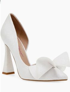 Holiday Heels With Bow, Holiday High Heels With Bow, Glamorous Pointed Toe Heels With Bow, Women's Pumps, Betsey Johnson, Nordstrom, Pumps, Heels