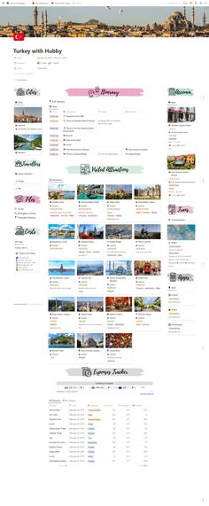 an image of a website page with many different images on the front and back pages