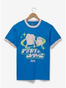 Adventure Time Tonal Ringer T-Shirt - BoxLunch Exclusive | BoxLunch Adventure Time Shirt, San Fransokyo, Finn And Jake, Disney Dragon, Star Wars Games, Woody Toy Story, In My Feelings, Big And Tall Outfits, Ringer Tee