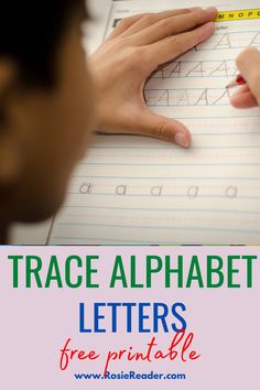 This is the BEST trace alphabet letters free printable I've found and the kids love tracing letters now with these free alphabet worksheets. SCORE! Free Alphabet Worksheets