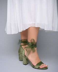 Sage Green Velvet Block Heels Wedding Shoes for Bride Bridal - Etsy Shoes To Wear With Velvet Bridesmaid Dress, Bohemian Wedding Shoes Winter, Emerald Bridal Shoes, Sage Green Heels Size 10, Green Shoes Heels Wedding, Colour Shoes For Bride, Bridal Shoes Low Heel Green, Wedding Shoes Forest Green, Sage Green Dress Laced Lgbtq Wedding