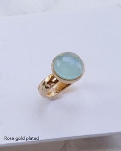 Aqua Chalcedony Ring, Aqua Opal Ring, Aqua Rings, #jewelry #ring @EtsyMktgTool #bigstonering #stackingrings #aquachalcedonyring Turquoise Gemstone Moonstone Ring, Turquoise Aquamarine Gemstone Rings, Turquoise Aquamarine Birthstone Ring, Handmade Turquoise Aquamarine Ring, Turquoise Topaz Birthstone Ring, Turquoise Topaz Ring With Birthstone, Adjustable Aquamarine Gemstone Rings, Light Blue Crystal Gemstone Ring, Turquoise Crystal Promise Ring