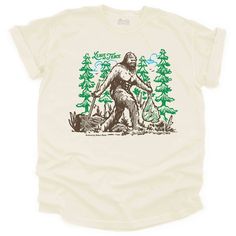 Embrace your love for Bigfoot with our Sasquatch T-Shirt, a humorous addition to your hiking gear. This Bigfoot graphic tee is the perfect gift for any avid hiker who believes in leaving no trace, featuring a Yeti-inspired design. 👣 Our elusive friend quietly cleans as they go about their daily walk. Keeping our forest andtrails tidy while leaving no trace themselves. An inspiration to us all. 😉 👣 DETAILS .: This retro style hiking shirt features Big Foot and reads, "Leave No Trace" .: Our shirts are buttery soft and made to last .: Each shirt is colored using a pigment dyeing process; adding a vintage vibe and reducing shrinkage by up to 99% .: Crafted with quality in mind, it's made from 100% ring spun cotton, making our shirts soft, comfortable, and breathable .: Your shirt will last Leave No Trace, Hiking Shirt, Daily Walk, Hiking Shirts, Hiking Gear, Vintage Vibe, Dyeing Process, T Shirt Funny, Vintage Vibes