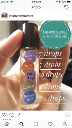 Hormonal Headaches, Essential Oil Blends Roller, Do Terra, Young Living Essential Oils Recipes