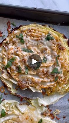 563K views · 893 reactions | These Roasted Cheesy Cabbage Steaks make the most delicious side dish and you’ll LOVE how easy they are to make. It’s a dish that feels fancy but is super simple!

Ingredients
▢1 medium green cabbage sliced into 3/4 inch “steaks”
▢2 tablespoons of olive oil
▢salt and pepper to taste
▢¼ teaspoon of paprika
▢½ teaspoon of garlic powder
▢¼ teaspoon of onion powder
▢1 teaspoon of Italian seasoning
▢¾ cup of shredded Parmesan divided
▢3/4- 1 cup of mozzarella cheese shredded (I used about 3/4 cup but use more if you want them extra cheesy)
▢Fresh herbs for serving

Instructions
1. Pre-heat the oven to 425 degrees F. Arrange the cabbage steaks on a baking sheet that’s lightly sprayed with cooking oil.
2. In a small bowl, mix together the olive oil, salt and pepper, p Cheesy Cabbage Steaks, Cheesy Cabbage, Vegetarian Treats, Cabbage Steaks, Salads To Go, Vegetarian Menu, Fun Salads, Fun Recipes, Green Cabbage