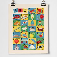 abc blocks print Childrens Alphabet, Alphabet Art Print, Abc Blocks, Alphabet Nursery, Minted Art, Art Alphabet, Alphabet Blocks, Nursery Playroom, Alphabet For Kids