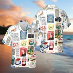 "A Hawaiian shirt is a breezy, summer essential - Perfect for trips to wear on vacation to tropical destinations. -----𝐏𝐑𝐎𝐃𝐔𝐂𝐓----- - Material: 100% woven polyester fabric offers outstanding durability, insulation, and wrinkle resistance. This lightweight, breathable, moisture-wicking fabric is perfect to keep you cool - during the summer. - Simple and comfortable button closure makes it easy to style and layer with other trendy items. - Signature open Cuban collar with short sleeve and relaxed fit looks casual and fashionable. * Processing time: 4 - 7 processing days * Shipping time: 3 - 5 business days * Made in the Vietnam -----𝐇𝐎𝐖 𝐓𝐎 𝐎𝐑𝐃𝐄𝐑----- 1-) Please, check and review all photos 2-) Choose your t-shirt size and enter your request in the personalization option 3-) Summer Printed T-shirt With Camp Collar, Relaxed Fit T-shirt With Camp Collar For Vacation, Hawaiian Shirt With Graphic Print For Vacation, White Hawaiian Shirt With Camp Collar For Vacation, Summer Beach T-shirt With Camp Collar, White Beach Short Sleeve Shirt With Camp Collar, Multicolor Camp Collar Top For Beach, Multicolor Camp Collar Top For The Beach, White Short Sleeve Beach Shirt With Camp Collar