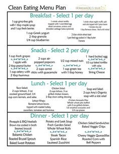 Clean Eating Menu Planner Simple Clean Eating Meal Plan, 1200 Calorie Diet Meal Plans, Clean Eating Menu, Clean Eating Diet Plan, Clean Eating Plans, 7 Day Meal Plan, Clean Eating Meal Plan, Menu Planners