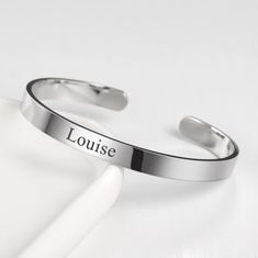 45% OFF + FREE Shipping Worldwide! ✈️ <3 Our new exclusive UNISEX Custom Cuff Bracelet is a fashionable way to express your personality, remind someone you love them, honor a loved one, or remember something inspiring and hopeful! Product Details Hypoallergenic, lead-free and Tarnish-Resistant stainless steel. ADJUSTABLE to fit most wrists. Colors: Silver, Gold, RoseGold 🚨 High Demand! With 45% OFF + FREE Shipping Get Yours BEFORE We Sell Out Again! Trendy Customizable Silver Bracelets, Trendy Personalized Silver Bracelets, Trendy Personalized Adjustable Bangle, Trendy Silver Bracelets For Personalized Gifts, Trendy Adjustable Personalized Bangle, Trendy Rose Gold Cuff Bracelet Gift, Trendy Stainless Steel Cuff Bracelet, Custom Cuff Bracelet, Silver Cuff Bracelet