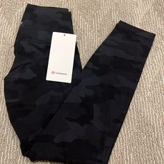 Lululemon Nwt Size 6 Align High Rise Pant 25” Dark Camo Lululemon Leggings Camo, Camo Align Leggings, Cycling Leggings, Align Leggings, Lululemon Align Pant, Camo Colors, Compression Leggings, High Rise Pants, High Rise Leggings