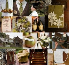 a collage of photos with flowers and other items