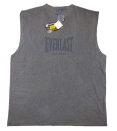 Vintage Everlast est 1910 Sleeveless T-Shirt Muscle Tee Made In USA 80s 90s XL. Condition is New with Tags. Ships USPS Mail Package. Dad Fashion, Sleeveless Tshirt, Muscle Tees, Mens Tops, T Shirt