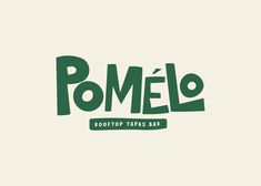 the logo for pomelo rooftop tapas bar