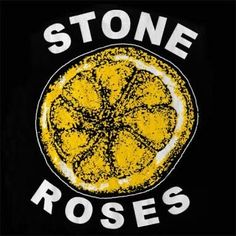 a stone roses logo on a black background