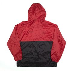 Item is in good used condition. >Size: L >Armpit To Armpit: 23" >Armpit To Cuff: 21" >Collar To Hem: 28" Red Urban Windbreaker For Streetwear, Red Streetwear Windbreaker With Pockets, Red Windbreaker With Pockets For Streetwear, Anorak Jacket, Wholesale Shoes, Ring Pendant Necklace, Beauty Bag, Red Jacket