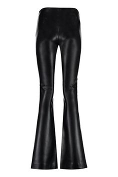 Faux leather trousersElastic waistbandFlared hem100% PolyesterGender: WomenMaterial: POLYESTERColor: BlackMade in: HUProduct ID: A03115740_0555*Import tax/duty will be calculated at checkout (If applicable) Faux Leather Trousers, Lorenzo Serafini, Leather Trousers, Top Designer Brands, Iconic Women, Jeans Jumpsuit, High End Fashion, Yoga Wear, Skirt Suit