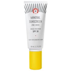 A 100 percent mineral SPF 30 that provides easy, daily sun protection with a lightweight, non-greasy formula that doesn’t leave a white cast on any skin tone.Skin Type: Normal, Dry, Combination, and Oily Skincare Concerns: Dark Spots, Fine Lines and WrinklesFormulation: CreamHighlighted Ingredients:- Zinc Oxide: A nano-free, non-irritating sunscreen that helps filter harmful UV rays.- Avocado Oil: A natural oil that helps hydrate, nourish, and soften skin.- Vitamin E: A vitamin that helps condition skin and fight environmental aggressors.Ingredient Callouts: This product is cruelty-free and comes in recyclable packaging. Daily Sun, Bath And Body Works Perfume, Skin Care Order, Vitamins For Skin, Oily Skin Care, First Aid Beauty, Zinc Oxide, Sunscreen Lotion, Natural Oil