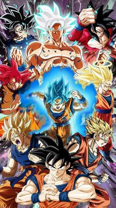 dragon ball wallpaper with all the characters