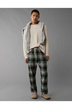 Super soft thermal fabric/Crew neck/Long sleeves/Straight hem Casual Plaid Crew Neck Sweater, Cozy Waffle Knit Sweater For Loungewear, Cozy Waffle Knit Crew Neck Sweatshirt, Winter Waffle Knit Sweatshirt For Loungewear, Waffle Knit Sweatshirt For Loungewear, Cozy Waffle Knit Sweatshirt With Relaxed Fit, Thermal Fabric, White Jeans Men, Athletic Fit Jeans