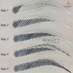 the different types of eyebrows and how they are used for each type of haircut