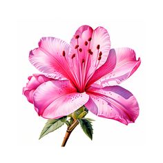 Illustrative Flowers, Azalea Illustration, Flower Poster Design, Digital Flowers Png, Azalea Flower, Nothing But Flowers, Balloon Flowers, Digital Flowers, Flower Clipart