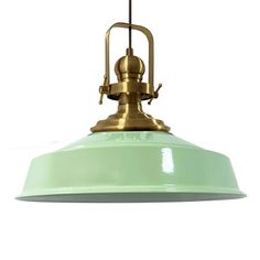 a green light hanging from a ceiling fixture on a white background with clippings