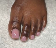 Natural Toenails Pedicure, Natural Pink Pedicure, Sheer Pink Pedicure, Pedicure On Black Women, Milky Pink Toes, Nude Mani Pedi, Bubble Bath Pedicure, Nude Pink Pedicure, Nude Toes Pedicure