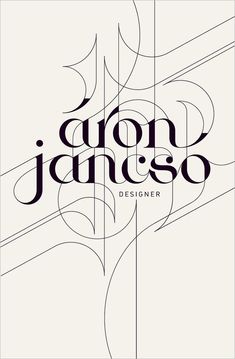 the cover of jon james's designer book, with an artistic design in black and white