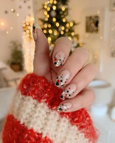 Nail Noel, Christmas Nails Easy, Christmas Gel Nails, Simple Acrylic Nails, Christmas Nails Acrylic, Cute Gel Nails, Festival Nails, Xmas Nails, Christmas Nail Designs