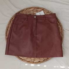 Brand New With Tags. Size Large. Lined And A Beautiful Brown Color. Forever 21 Trendy Fall Skirt, Chic Forever 21 Mini Skirt For Fall, Forever 21 Fall Skirt, Forever 21 Spring Workwear Skirt, Forever 21 Skirt For Fall, Forever 21 Lined Mini Skirt For Fall, Forever 21 Lined Skort For Fall, Forever 21 Brown Bottoms For Fall, Forever 21 Fall Lined Skirt