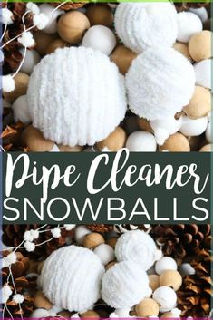 pine cleaner snowballs are the perfect winter treat for kids and adults to enjoy with