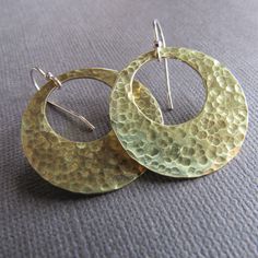 Hammered Metal, Handmade Gifts For Her, Earring Tree, Jewelry Studio, Metal Earrings, Large Earrings, Copper Earrings, Gold Filled Jewelry, Metal Jewelry