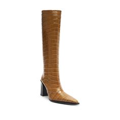 Raffaela Up Boot Schutz Brown Boots Outfit, Schutz Maryana Boot, Schutz Brown Boots, Luxury Brown Knee-high Boots With Stacked Heel, Brown Snake Print Ankle-high Boots, Oversized Sweaters, Snakeskin Print, Sweaters Oversized, Snake Skin